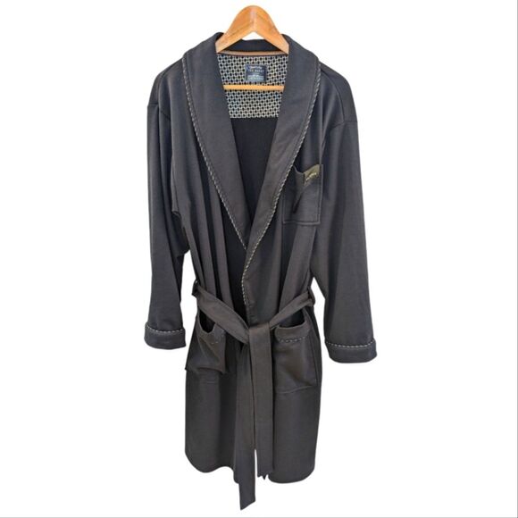Ted Baker London Dressed to Chill Men's Robe Navy Small - Picture 1 of 11